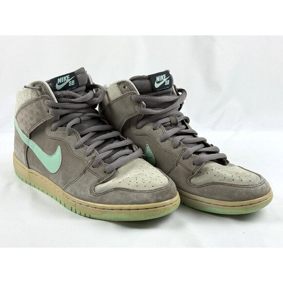 Size 10 - Nike SB Dunk High Pro Soft Grey/Mint Men’s US Size 10 *RARE* - Picture 1 of 10